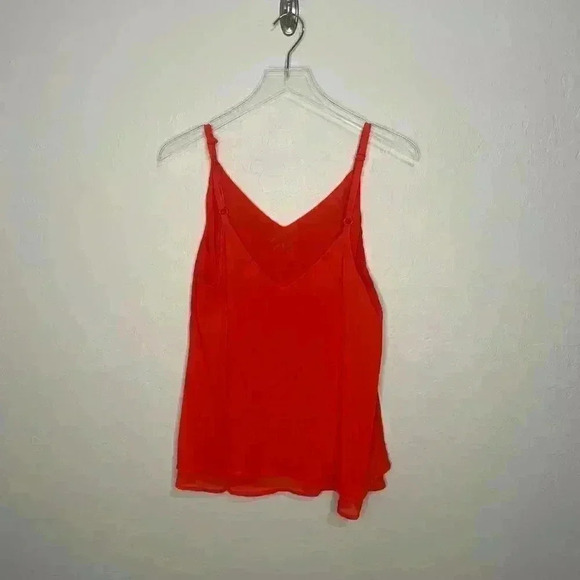 Torrid Orange Embroidered Chiffon Layered Cami Tank 00 Large 12/14 - Picture 7 of 7